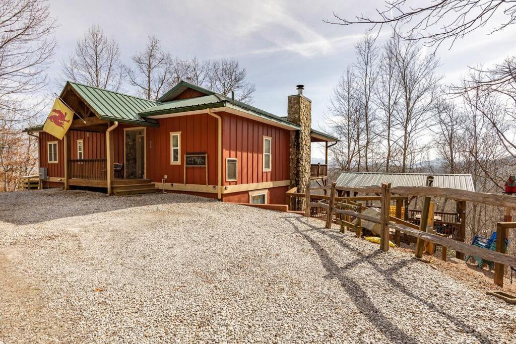Red Rooster Family Cabin W/Hot Tub+Fire Pit+View Franklin Extérieur photo